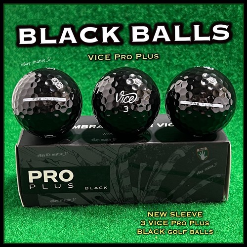 Vice pro plus black golf - black, balls
