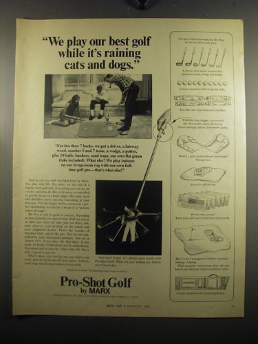 1967 marx pro shot golf - marx,