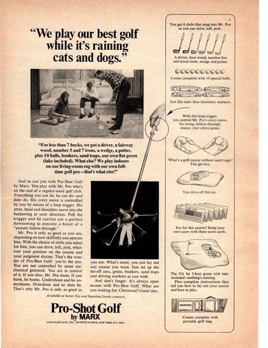 1967 pro shot golf marx - by,