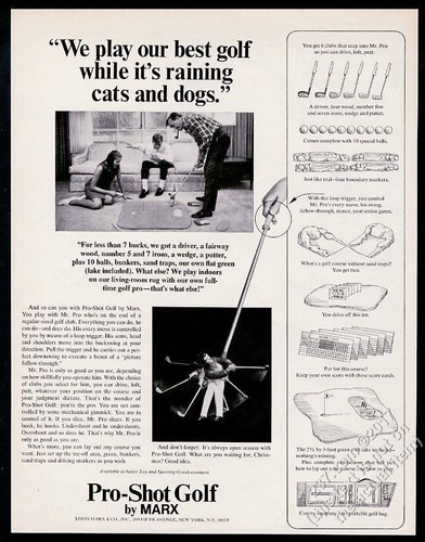 1967 marx pro shot golf - pro-shot,